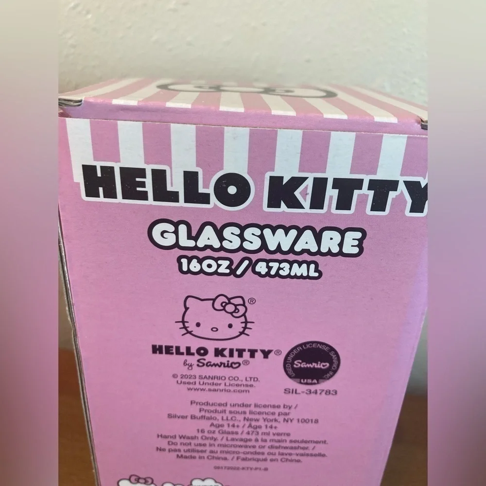 Sanrio Hello Kitty Collectible Fall 16 oz Pint Glass NEW
